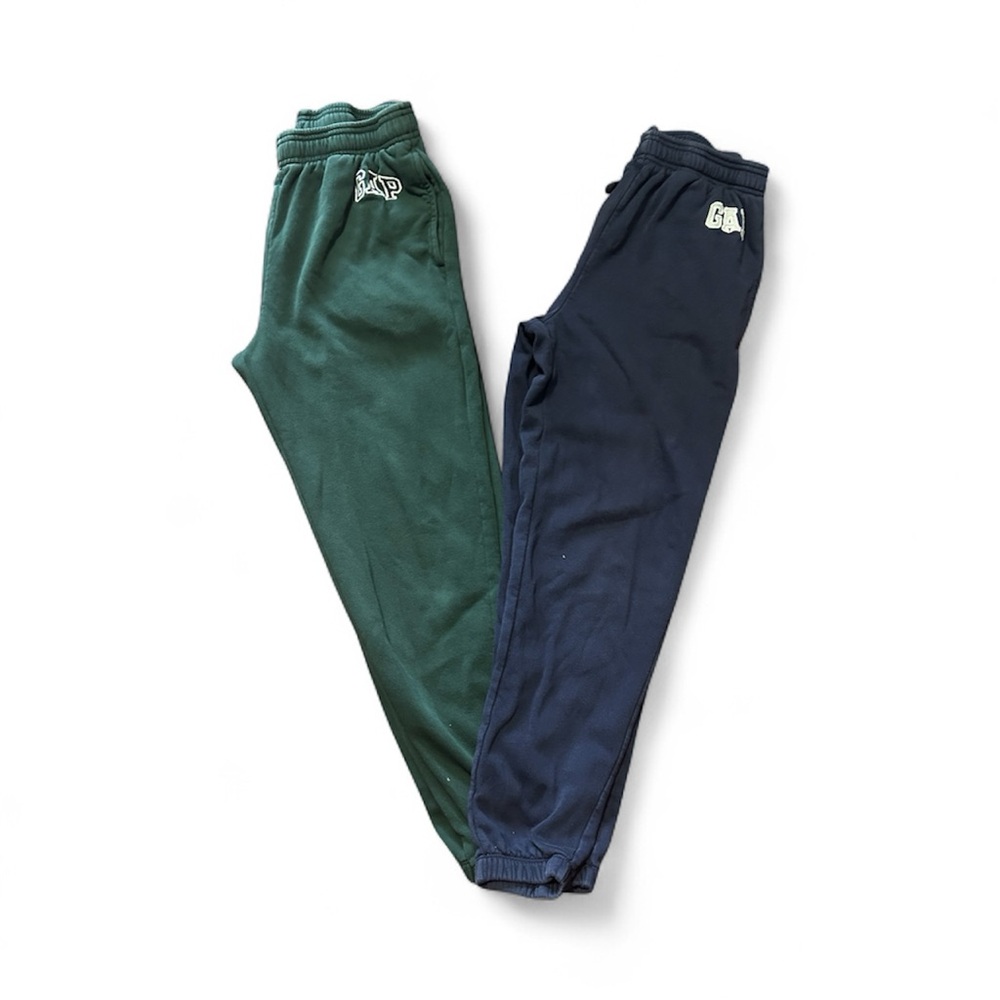 GAP Kids Dual Pack Green and Navy Joggers
